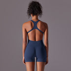 Womens Yoga Activewear 90% nylon 10% spandex Bodysuit Y-6655 print logo 84