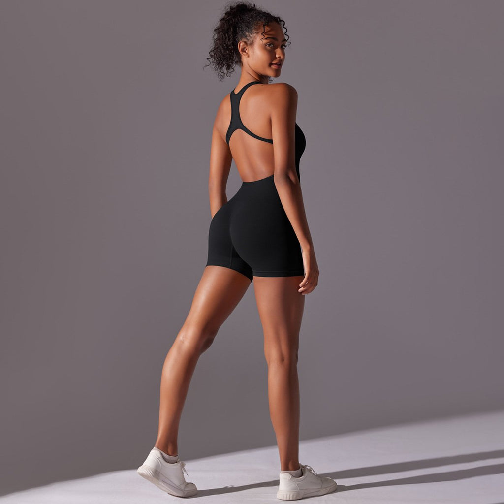 Womens Yoga Activewear 90% nylon 10% spandex Bodysuit Y-6655 print logo 40