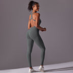 Womens Fitness Training 90% nylon 10% spandex Bodysuit Y-6655 print logo 72