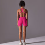 Womens Yoga Activewear 90% nylon 10% spandex Bodysuit Y-6655 print logo 28