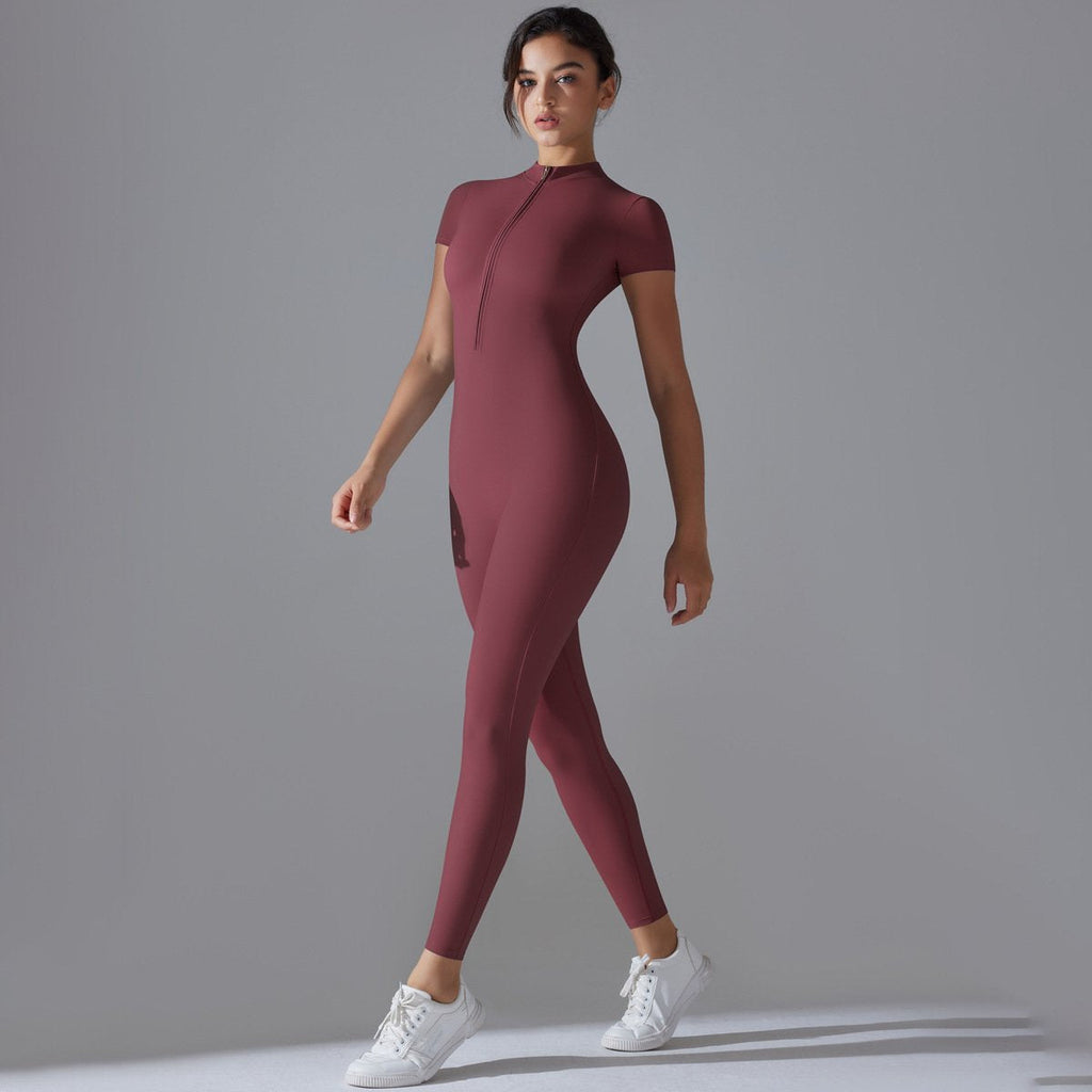 Womens Sports Training 75% nylon 25% spandex Bodysuit Y-6656 print logo 91