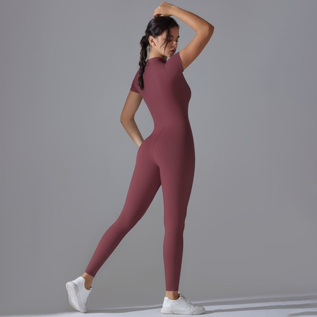 Womens Sports Training 75% nylon 25% spandex Bodysuit Y-6656 print logo 87