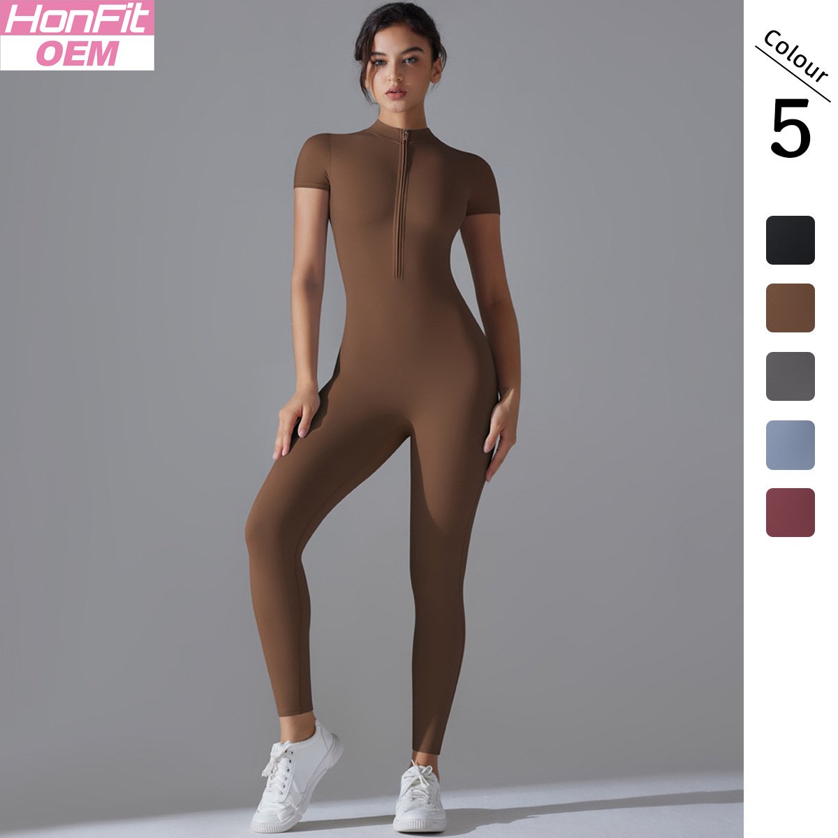 Womens Sports Training 75% nylon 25% spandex Bodysuit Y-6656 print logo 5
