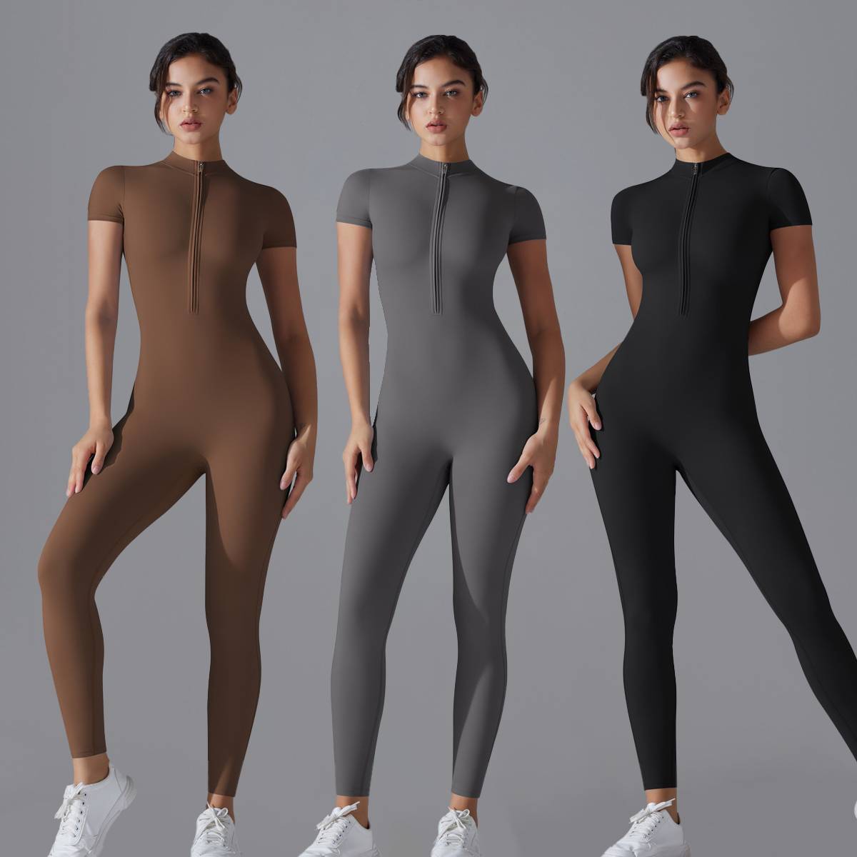 Womens Sports Training 75% nylon 25% spandex Bodysuit Y-6656 print logo 47
