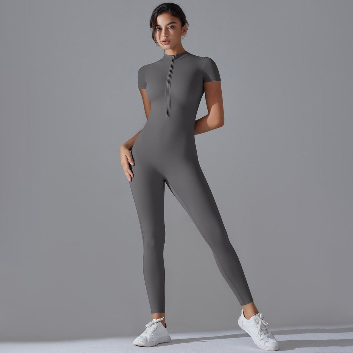 Womens Sports Training 75% nylon 25% spandex Bodysuit Y-6656 print logo 63