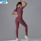 Womens Sports Training 75% nylon 25% spandex Bodysuit Y-6656 print logo 14