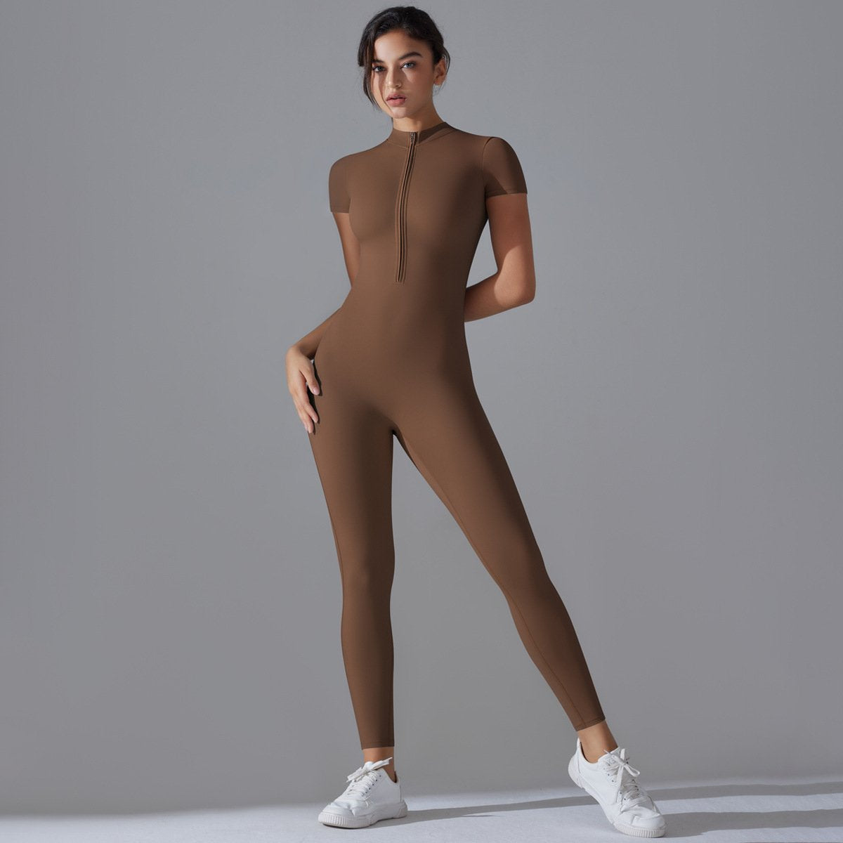 Womens Sports Training 75% nylon 25% spandex Bodysuit Y-6656 print logo 32