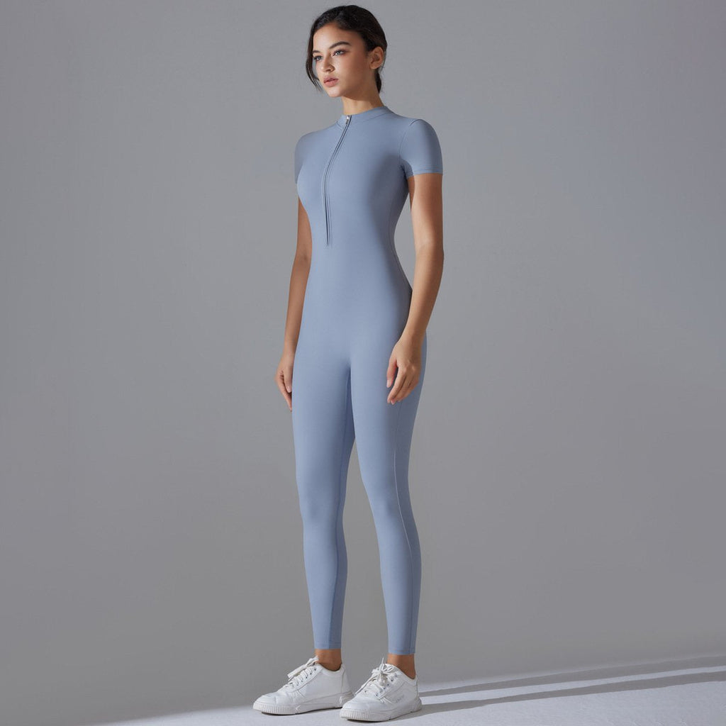 Womens Sports Training 75% nylon 25% spandex Bodysuit Y-6656 print logo 68