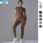 Womens Sports Training 75% nylon 25% spandex Bodysuit Y-6656 print logo 10