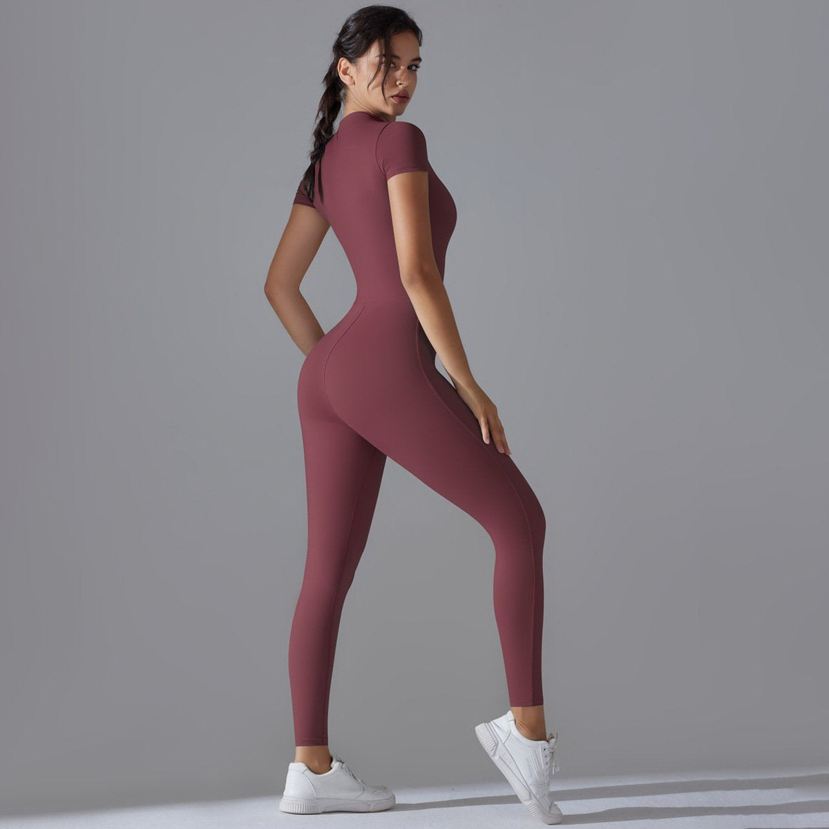 Womens Sports Training 75% nylon 25% spandex Bodysuit Y-6656 print logo 88