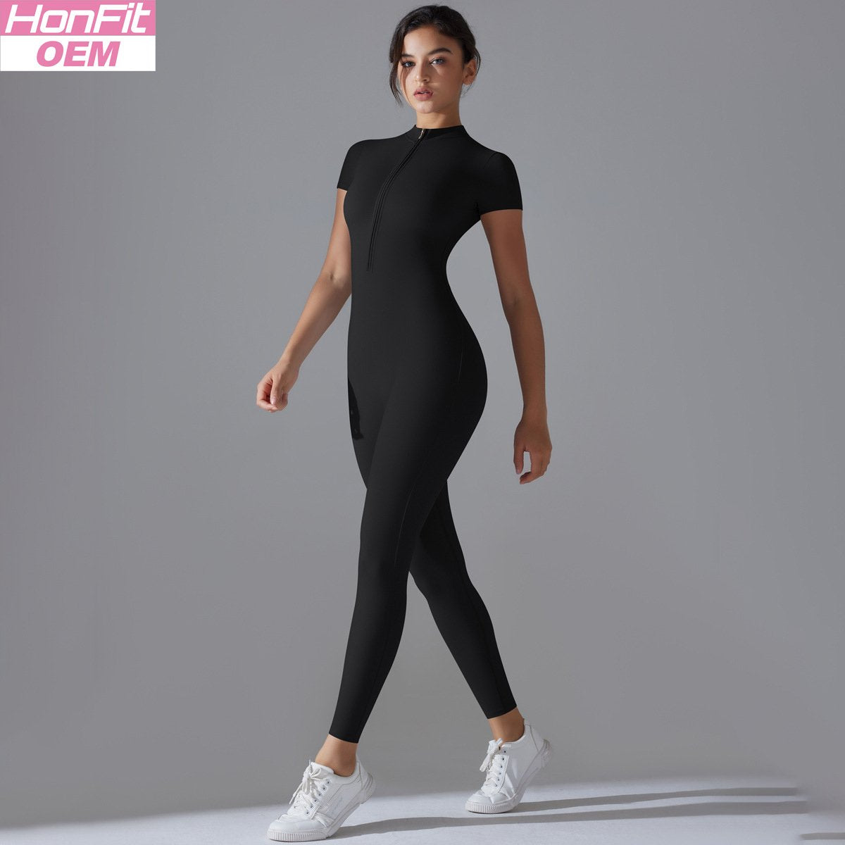 Womens Sports Training 75% nylon 25% spandex Bodysuit Y-6656 print logo 7