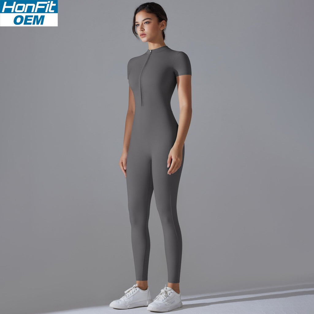 Womens Sports Training 75% nylon 25% spandex Bodysuit Y-6656 print logo 3