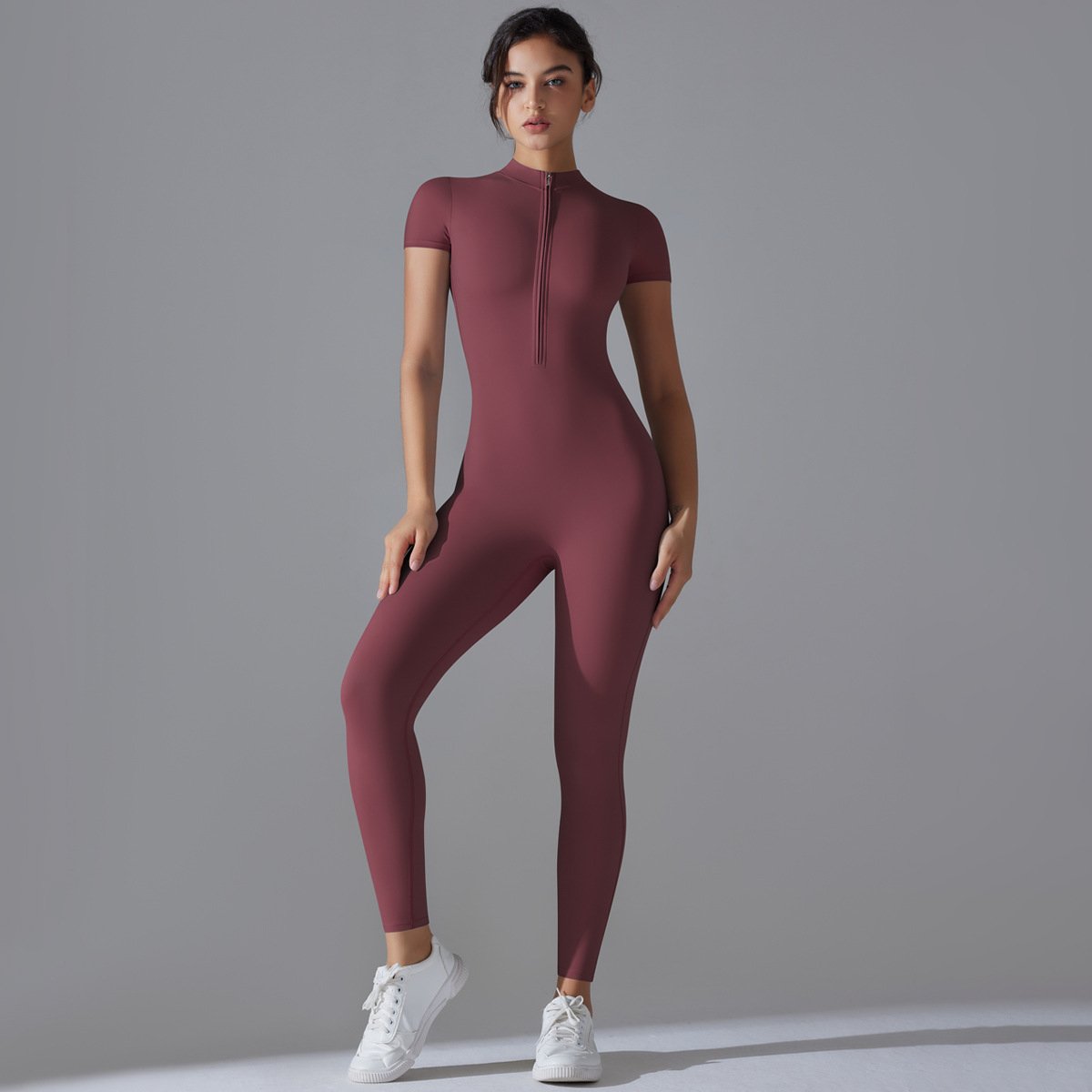 Womens Sports Training 75% nylon 25% spandex Bodysuit Y-6656 print logo 89