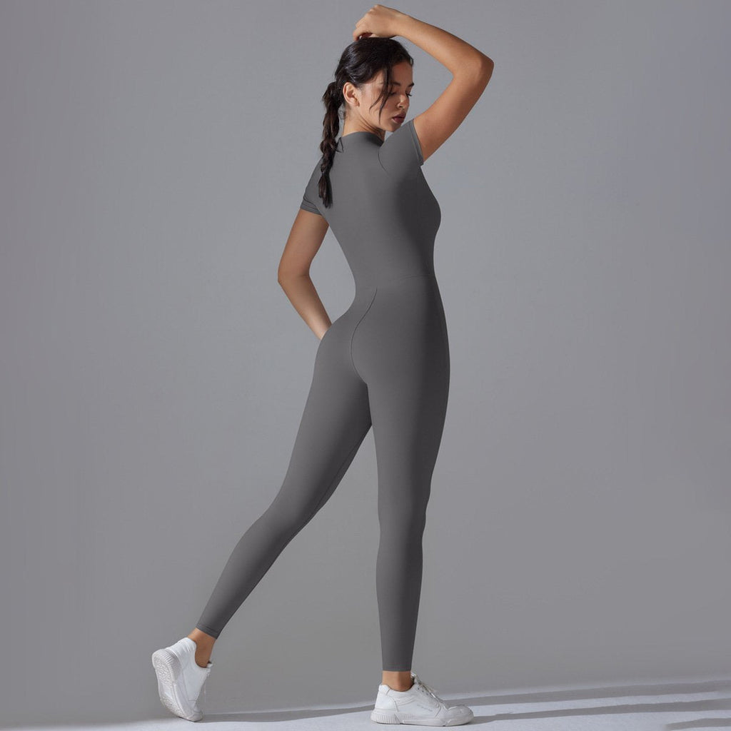 Womens Sports Training 75% nylon 25% spandex Bodysuit Y-6656 print logo 57
