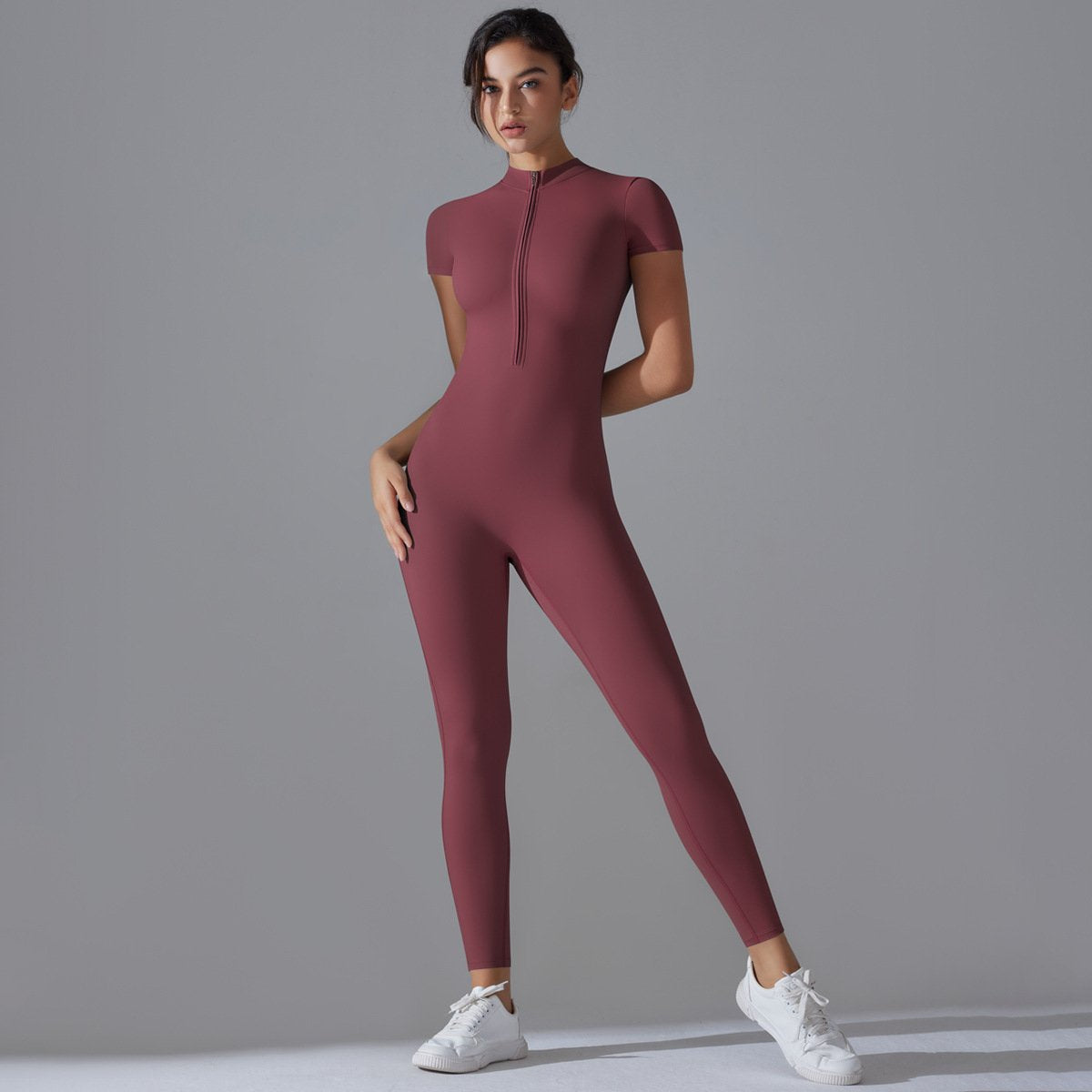 Womens Sports Training 75% nylon 25% spandex Bodysuit Y-6656 print logo 93