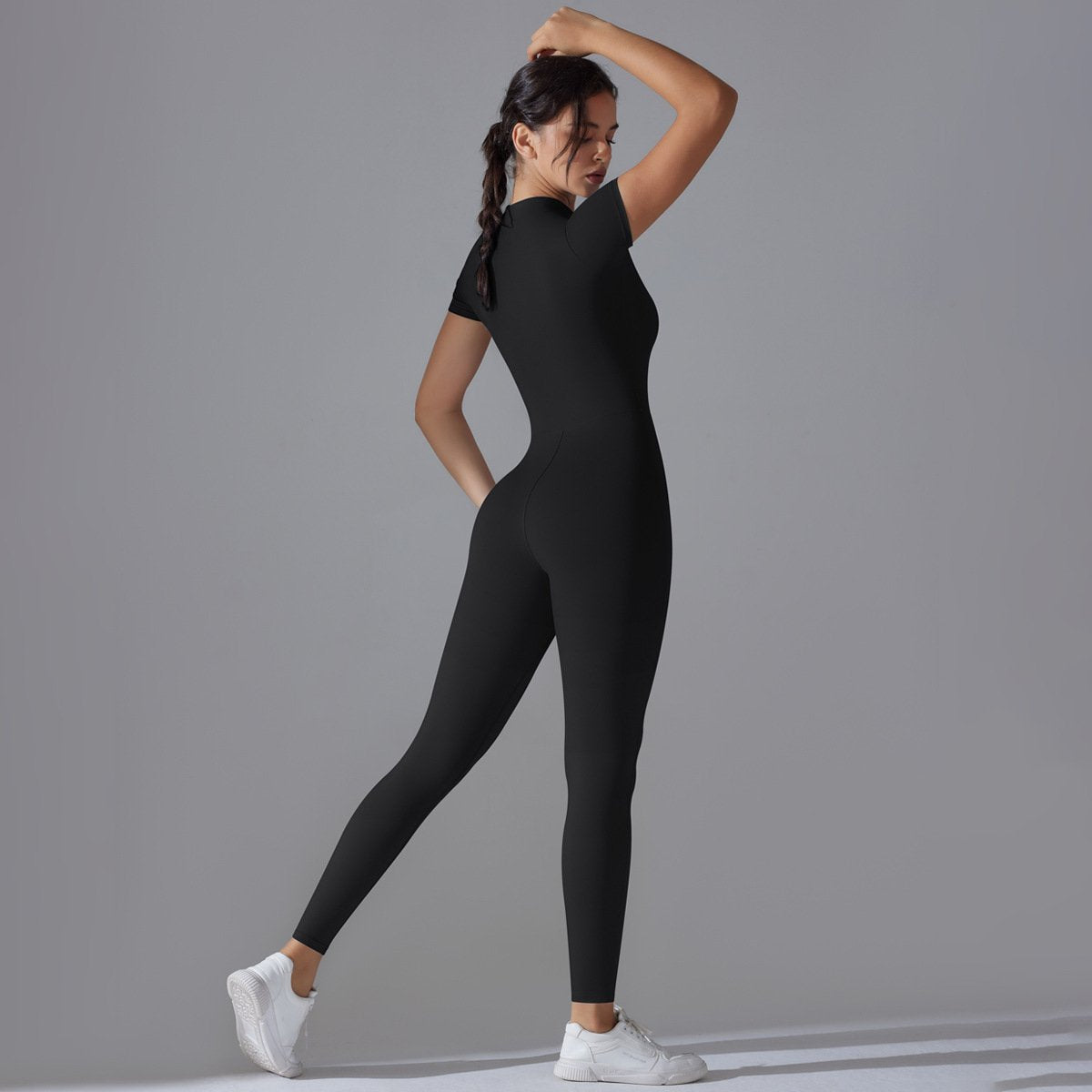 Womens Sports Training 75% nylon 25% spandex Bodysuit Y-6656 print logo 41
