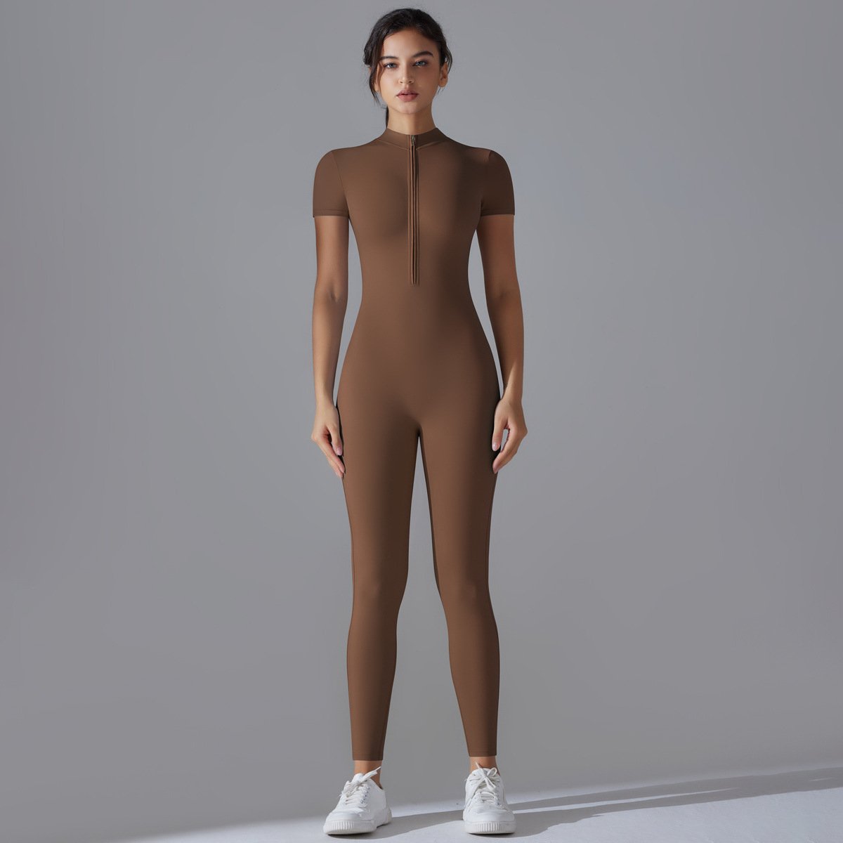 Womens Sports Training 75% nylon 25% spandex Bodysuit Y-6656 print logo 21