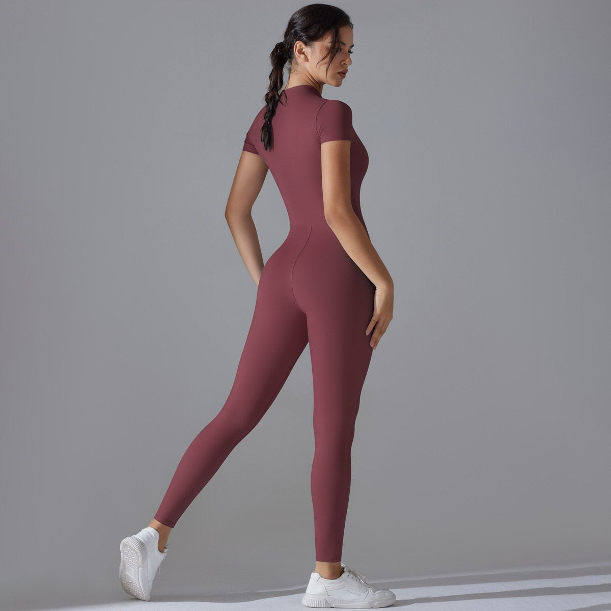 Womens Sports Training 75% nylon 25% spandex Bodysuit Y-6656 print logo 86