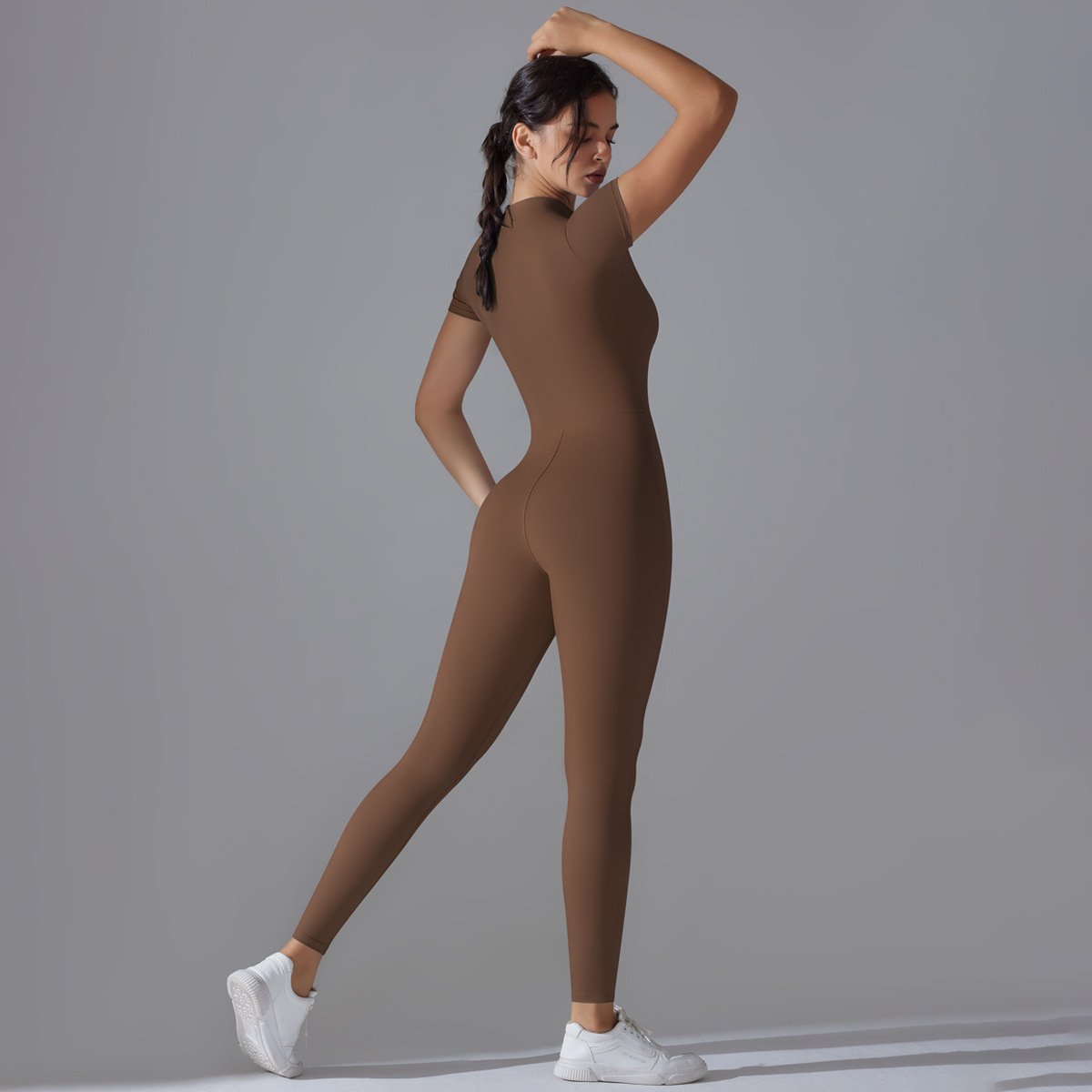 Womens Sports Training 75% nylon 25% spandex Bodysuit Y-6656 print logo 26