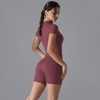Womens Sports Fitness 75% nylon 25% spandex Bodysuit Y-6657 print logo 83