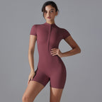 Womens Sports Fitness 75% nylon 25% spandex Bodysuit Y-6657 print logo 75