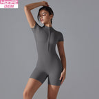 Womens Sports Fitness 75% nylon 25% spandex Bodysuit Y-6657 print logo 9