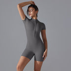 Womens Sports Fitness 75% nylon 25% spandex Bodysuit Y-6657 print logo 47