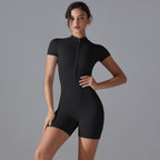 Womens Sports Fitness 75% nylon 25% spandex Bodysuit Y-6657 print logo 35