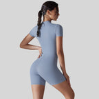Womens Sports Fitness 75% nylon 25% spandex Bodysuit Y-6657 print logo 2