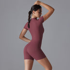 Womens Sports Fitness 75% nylon 25% spandex Bodysuit Y-6657 print logo 84