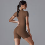 Womens Sports Fitness 75% nylon 25% spandex Bodysuit Y-6657 print logo 33