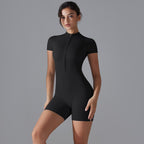 Womens Sports Fitness 75% nylon 25% spandex Bodysuit Y-6657 print logo 41