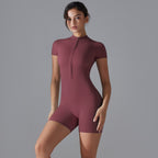 Womens Sports Fitness 75% nylon 25% spandex Bodysuit Y-6657 print logo 81
