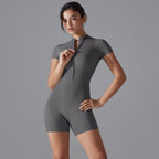 Womens Sports Fitness 75% nylon 25% spandex Bodysuit Y-6657 print logo 53