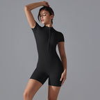 Womens Sports Fitness 75% nylon 25% spandex Bodysuit Y-6657 print logo 34