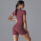 Womens Sports Fitness 75% nylon 25% spandex Bodysuit Y-6657 print logo 86