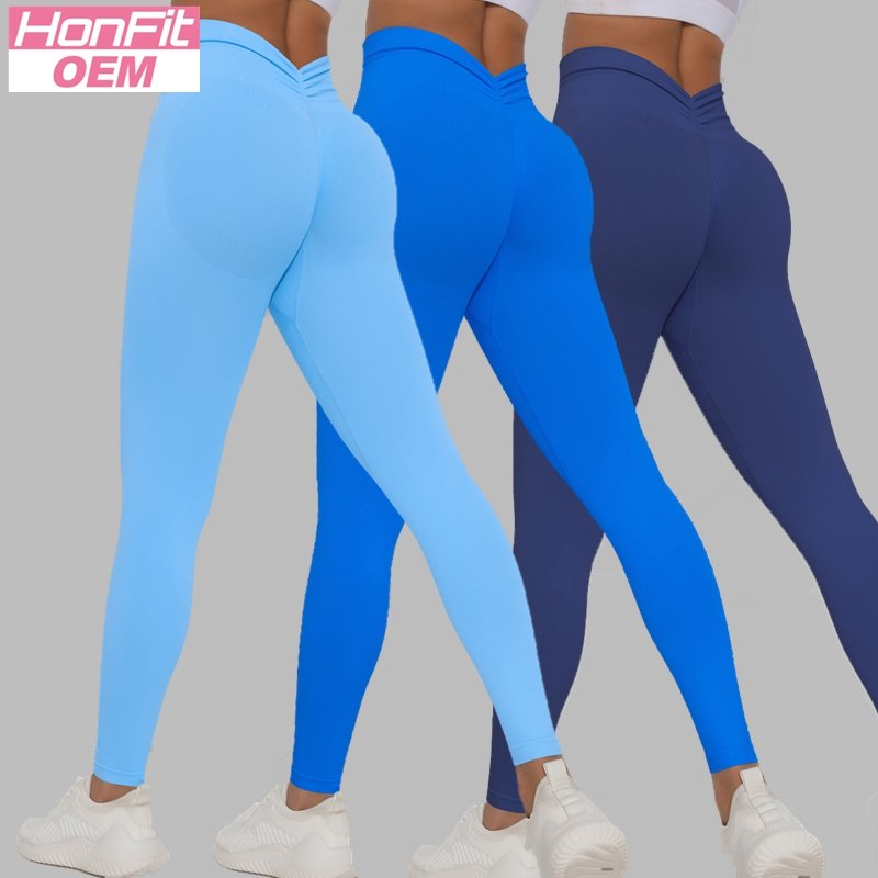 Womens Training Yoga 90%nylon 10%spandex Leggings Y-6659 print logo 19
