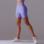 Womens Yoga Activewear 90% nylon 10%spandex Seamless Shorts Y-6659 print logo 25