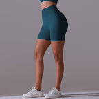 Womens Yoga Activewear 90% nylon 10%spandex Seamless Shorts Y-6659 print logo 85