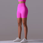 Womens Yoga Activewear 90% nylon 10%spandex Seamless Shorts Y-6659 print logo 65