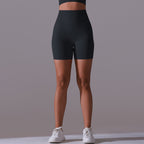 Womens Yoga Activewear 90% nylon 10%spandex Seamless Shorts Y-6659 print logo 41
