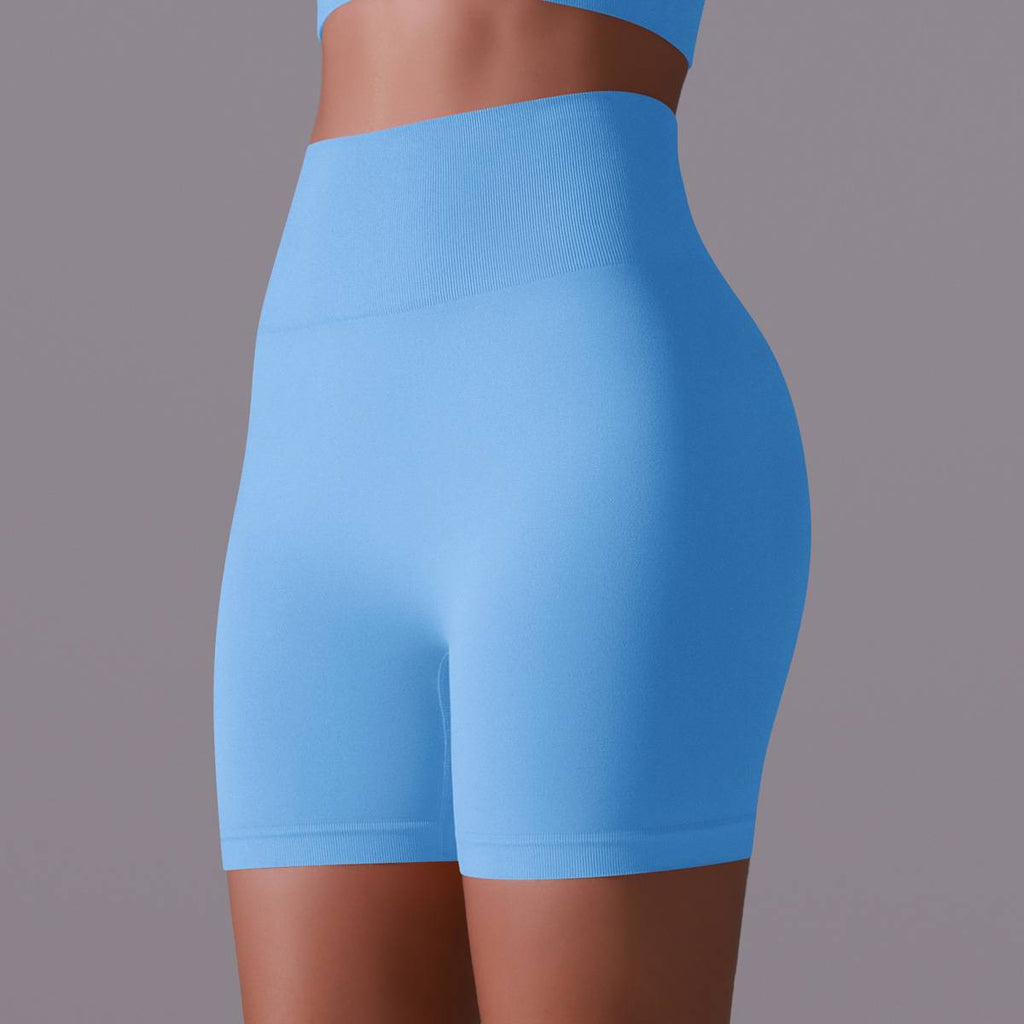 Womens Yoga Activewear 90% nylon 10%spandex Seamless Shorts Y-6659 print logo 37