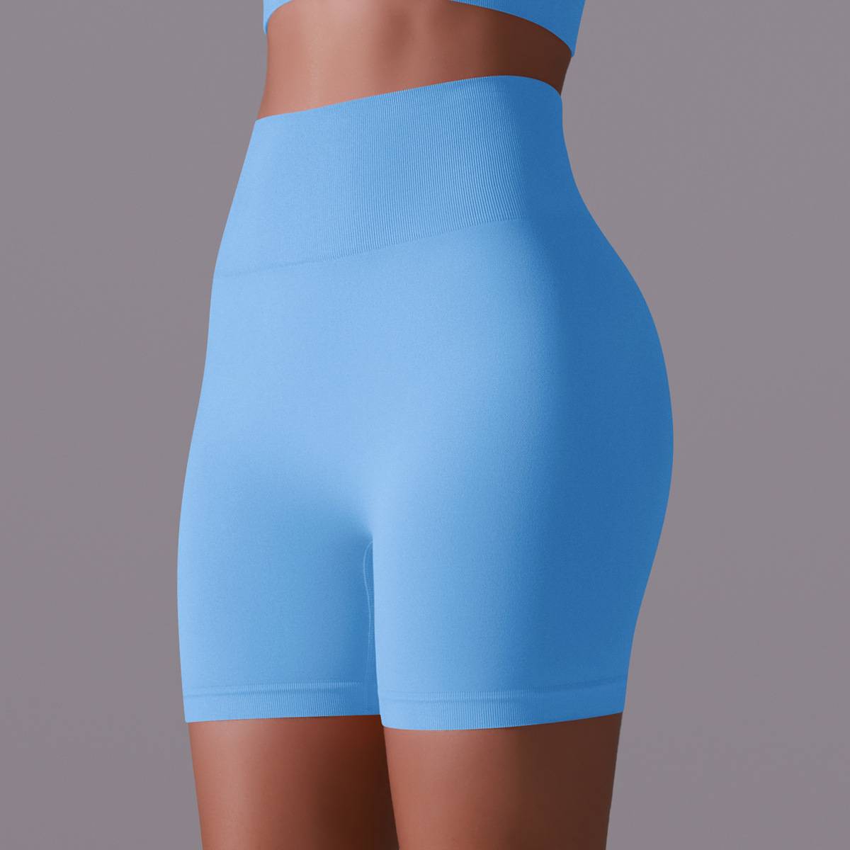 Womens Yoga Activewear 90% nylon 10%spandex Seamless Shorts Y-6659 print logo 37