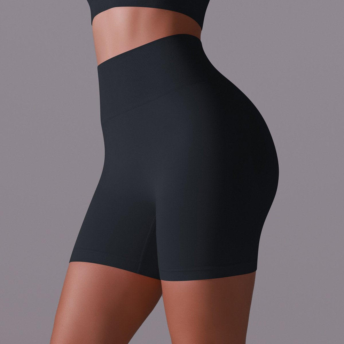 Womens Yoga Activewear 90% nylon 10%spandex Seamless Shorts Y-6659 print logo 50