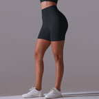 Womens Yoga Activewear 90% nylon 10%spandex Seamless Shorts Y-6659 print logo 46