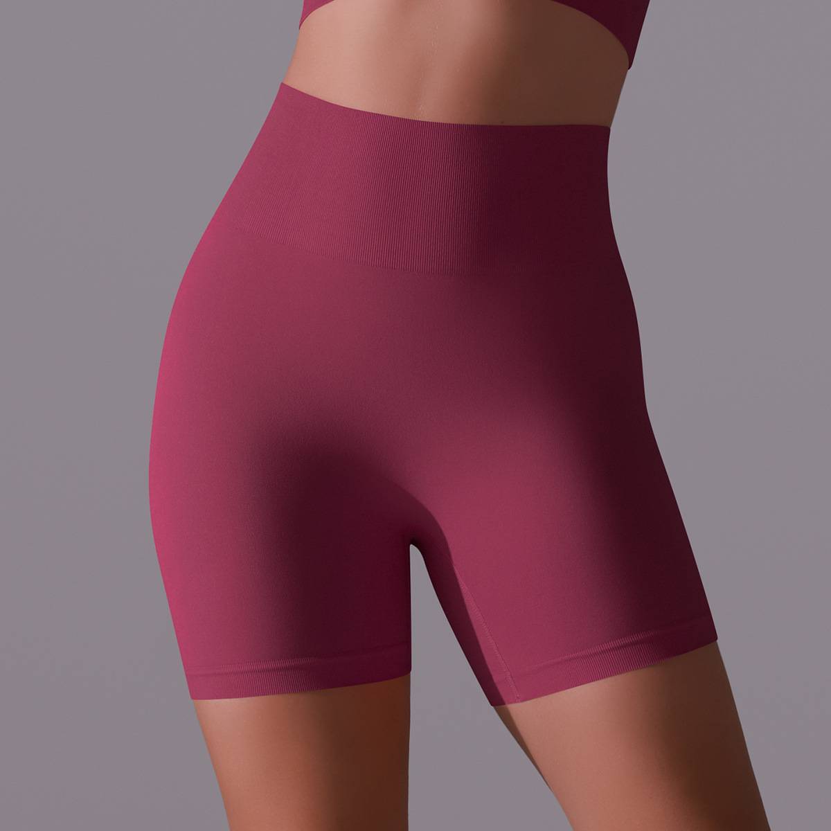 Womens Yoga Activewear 90% nylon 10%spandex Seamless Shorts Y-6659 print logo 62
