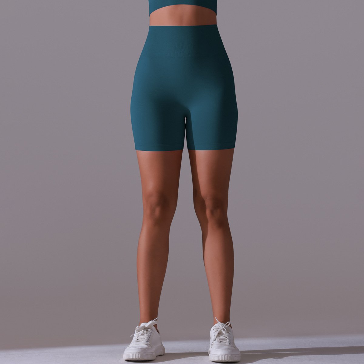 Womens Yoga Activewear 90% nylon 10%spandex Seamless Shorts Y-6659 print logo 79