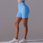 Womens Yoga Activewear 90% nylon 10%spandex Seamless Shorts Y-6659 print logo 35