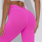 Womens Training Yoga 90%nylon 10%spandex Leggings Y-6659 print logo 69
