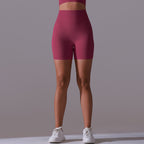 Womens Yoga Activewear 90% nylon 10%spandex Seamless Shorts Y-6659 print logo 51